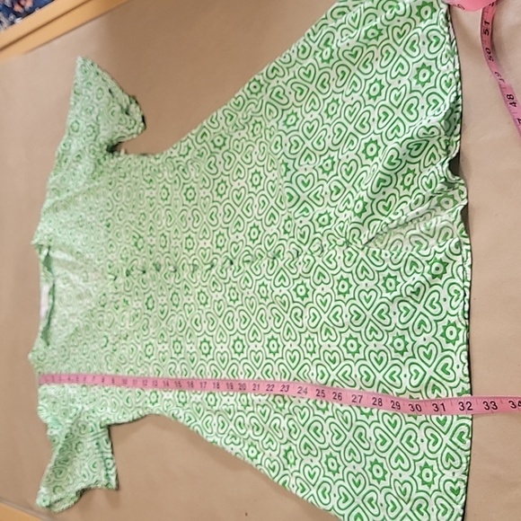 MNG (Mango) Size  4 Green & White Printed Button Front Mini Dress Exc. Used Cond - Picture 10 of 13